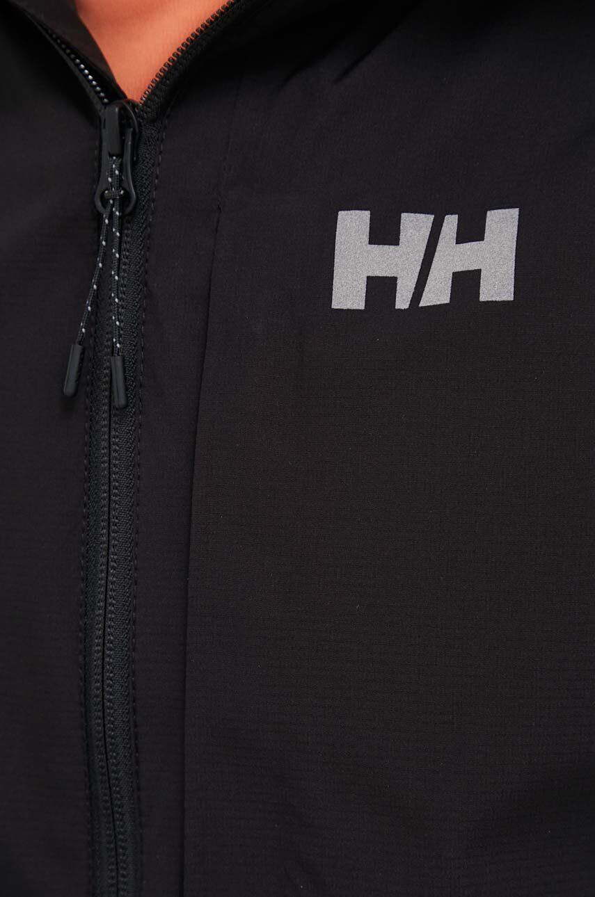 Helly Hansen Vodoodporna jakna Fast Helly Tech moška črna barva - Pepit.si