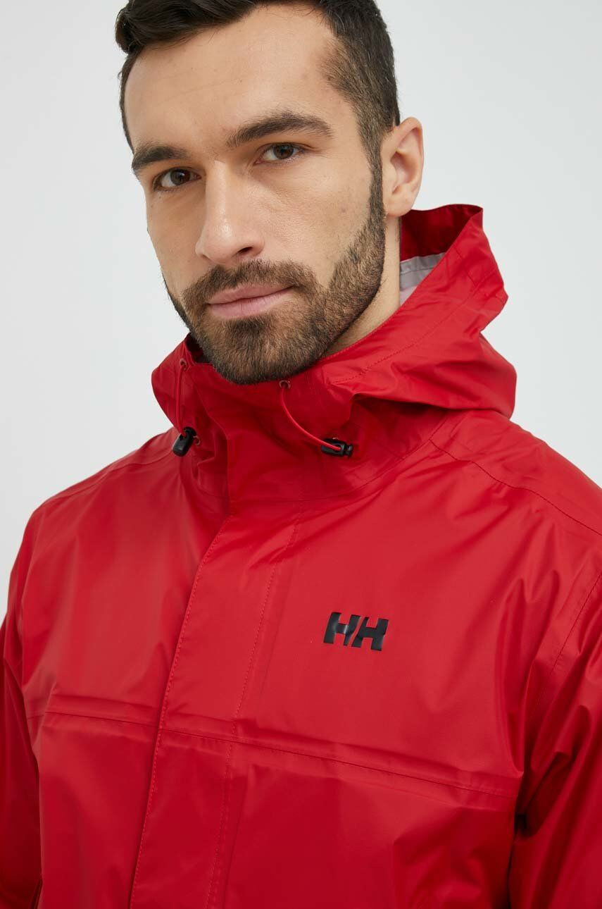 Helly Hansen Vodoodporna jakna loke moška rdeča barva - Pepit.si