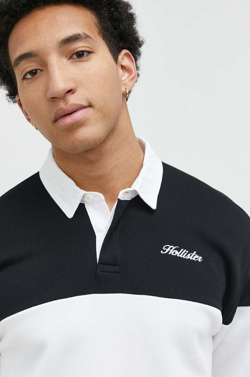 Hollister Co. Bluza moška črna barva - Pepit.si