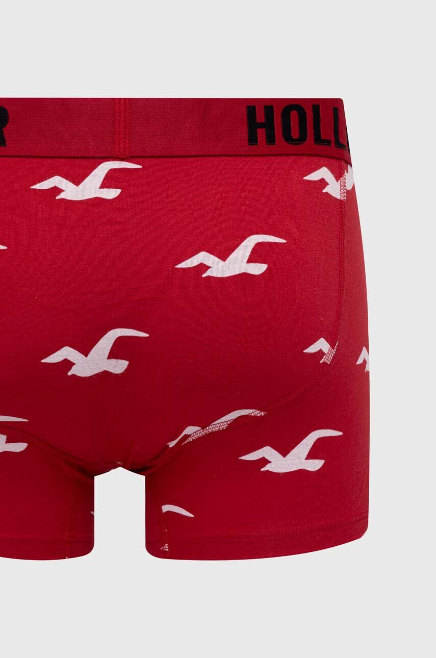 Hollister Co. Boksarice 3-pack moški rdeča barva - Pepit.si