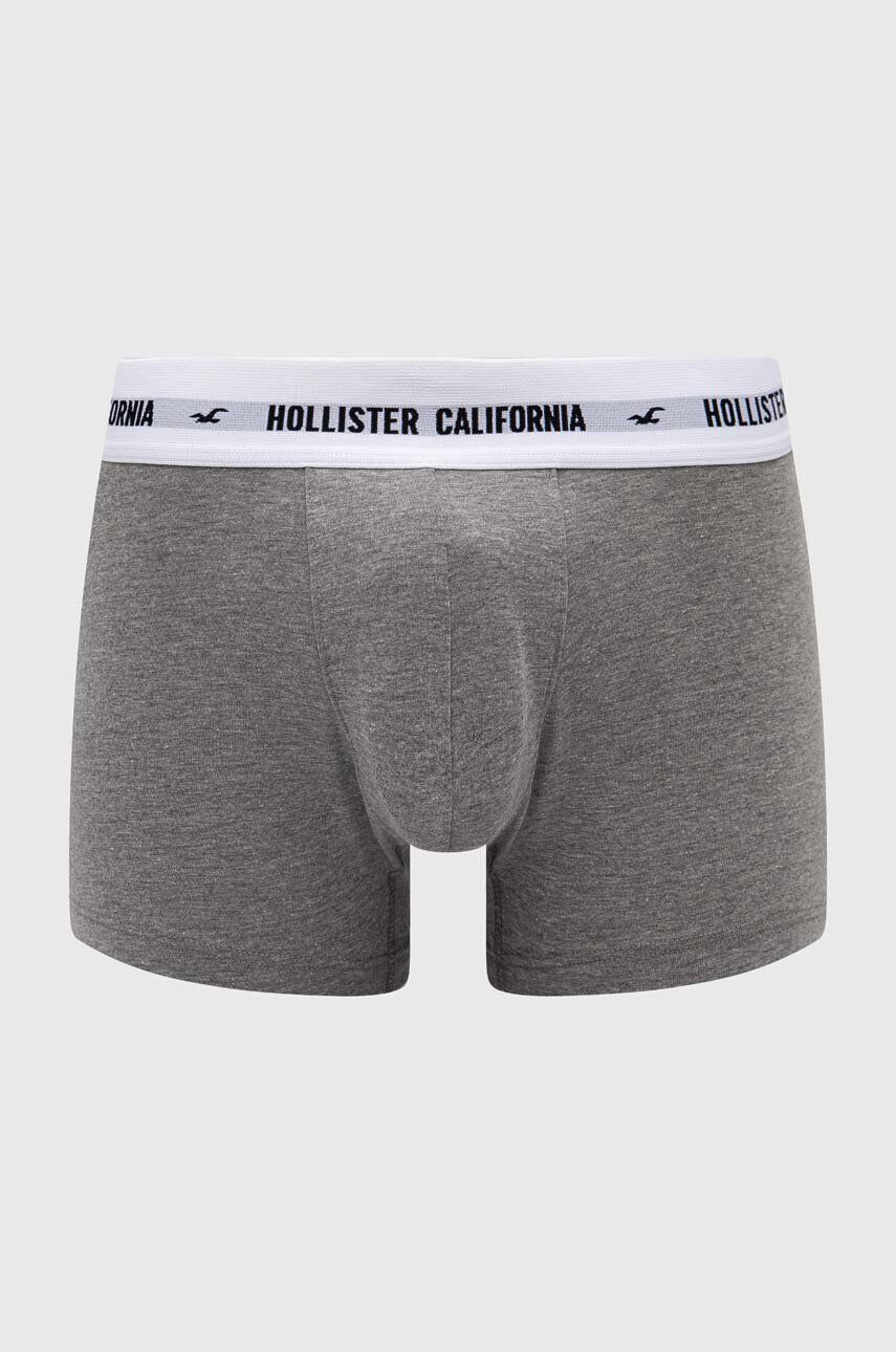 Hollister Co. Boksarice 5-pack moški bela barva - Pepit.si