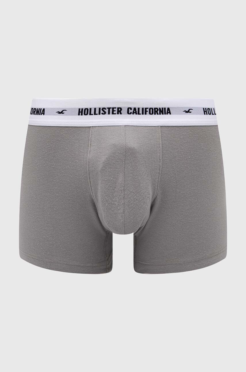 Hollister Co. Boksarice 5-pack moški bela barva - Pepit.si