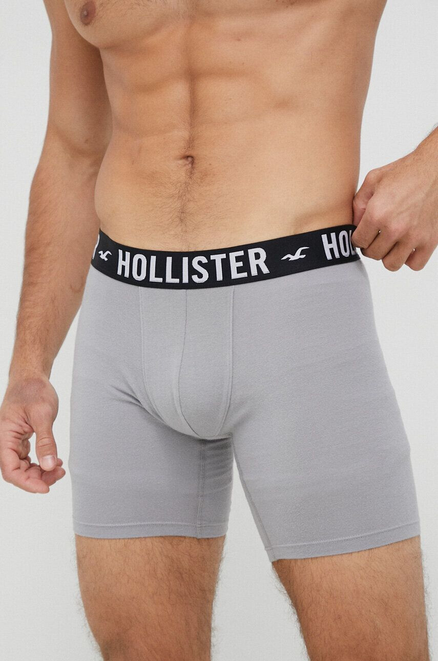 Hollister Co. Boksarice 5-pack moški mornarsko modra barva - Pepit.si