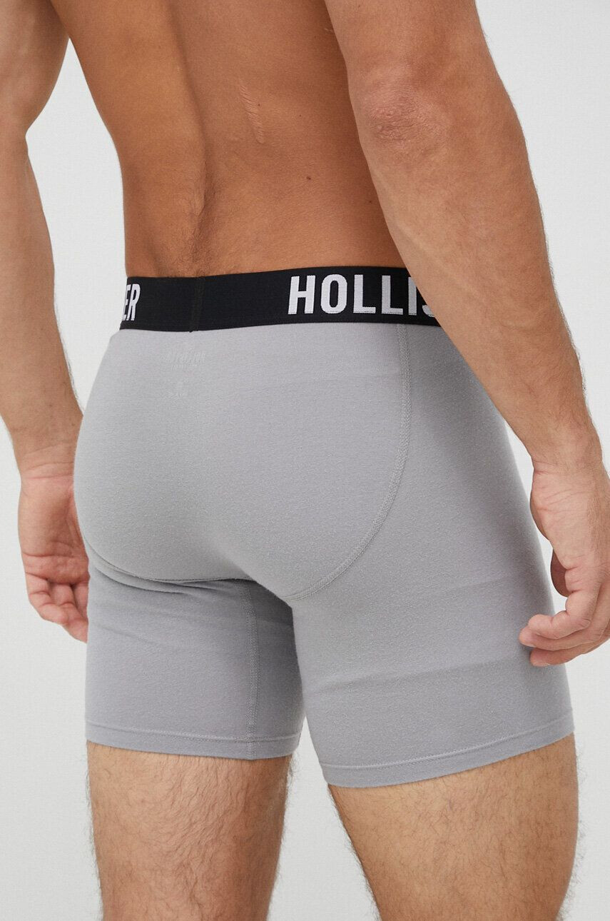 Hollister Co. Boksarice 5-pack moški mornarsko modra barva - Pepit.si