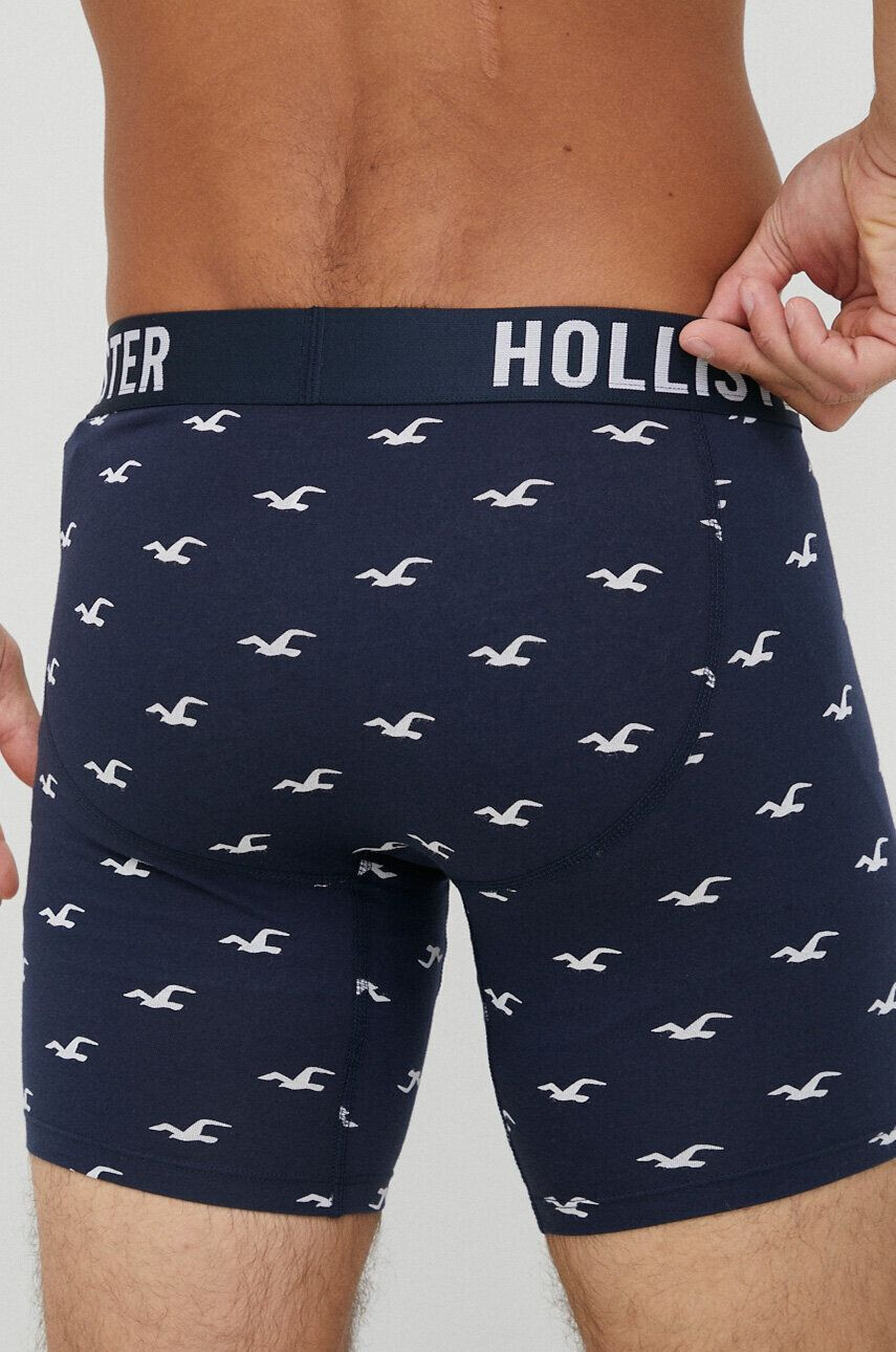 Hollister Co. Boksarice 5-pack moški mornarsko modra barva - Pepit.si