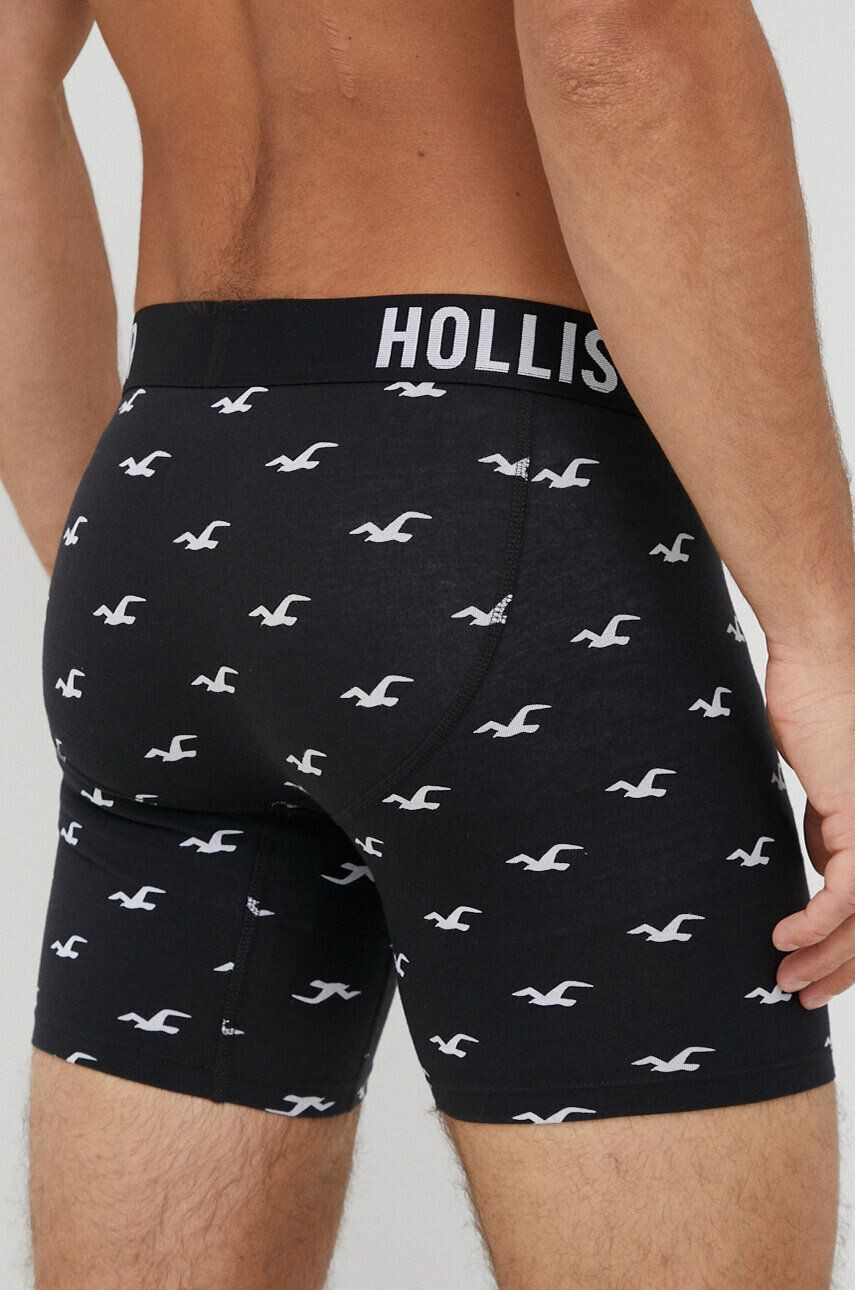 Hollister Co. Boksarice 5-pack moški mornarsko modra barva - Pepit.si