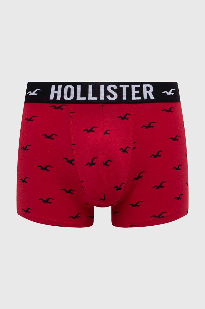 Hollister Co. Boksarice 5-pack moški rdeča barva - Pepit.si