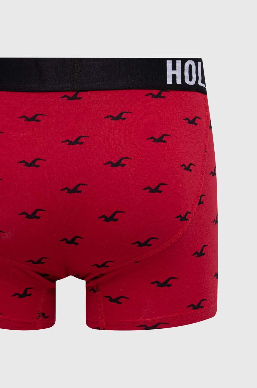 Hollister Co. Boksarice 5-pack moški rdeča barva - Pepit.si