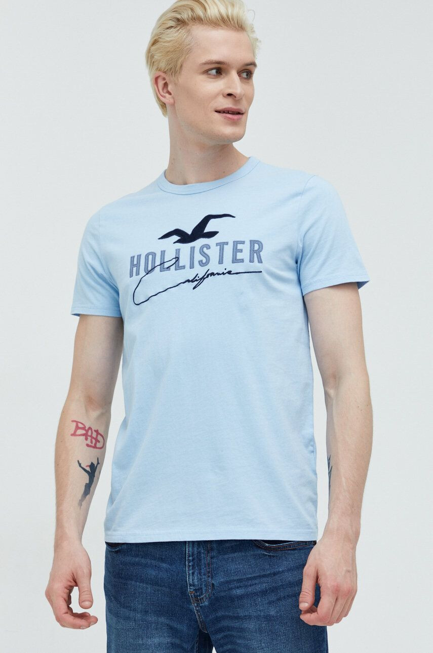 Hollister Co. Bombažna kratka majica - Pepit.si