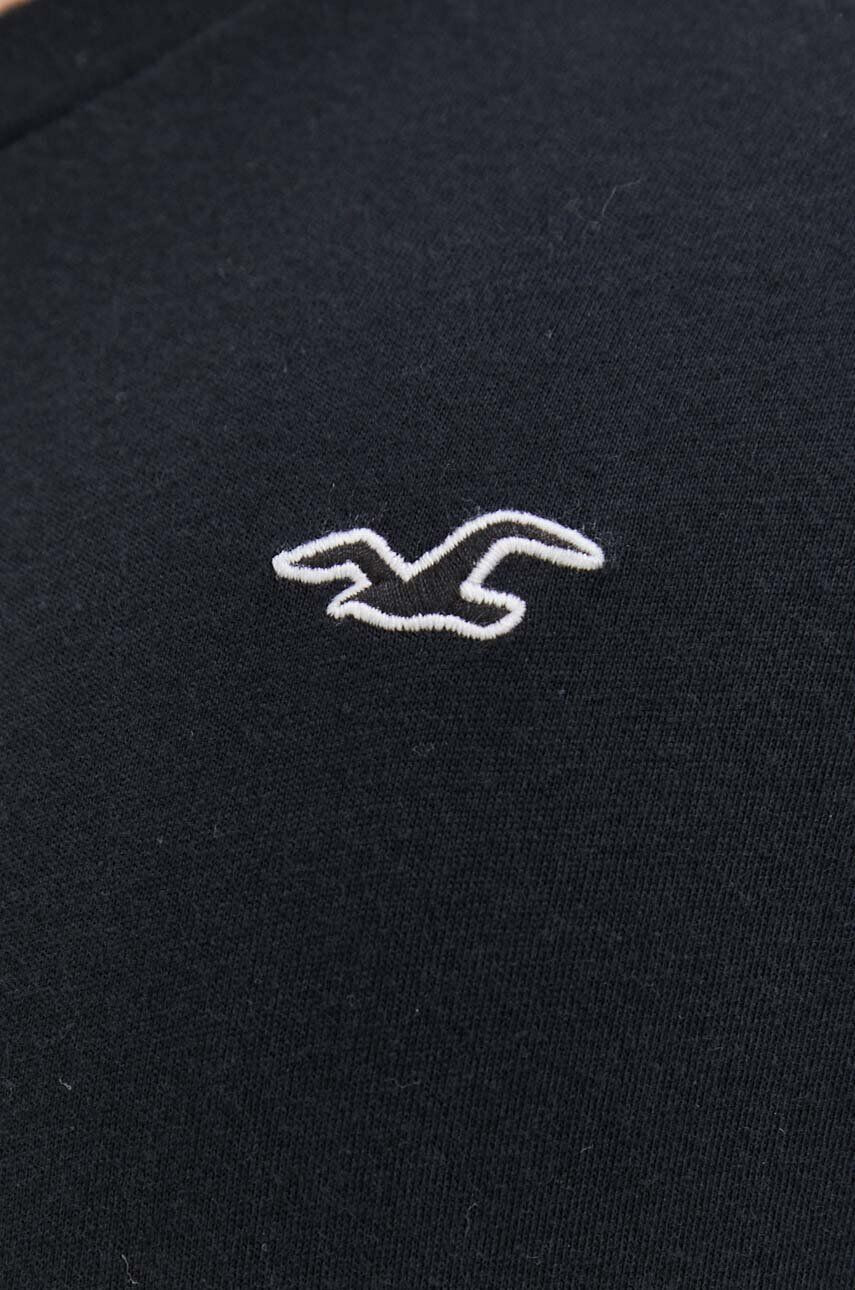 Hollister Co. Bombažna kratka majica rdeča barva - Pepit.si