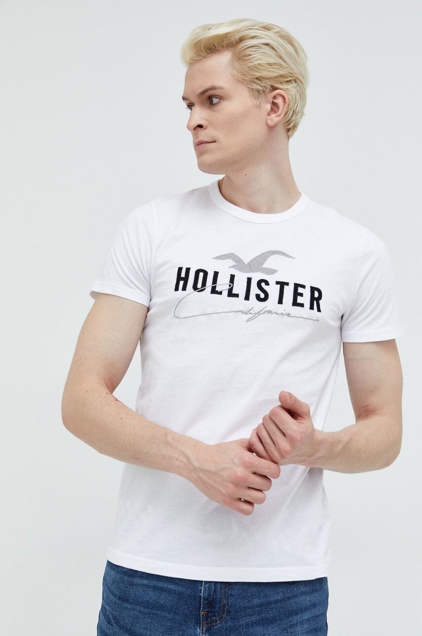 Hollister Co. Bombažna kratka majica - Pepit.si