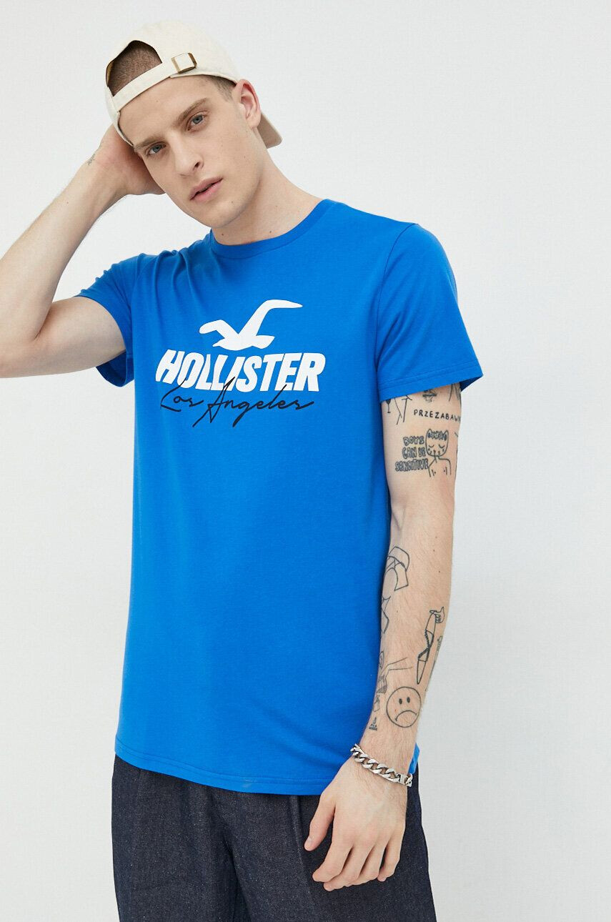 Hollister Co. Bombažna kratka majica - Pepit.si