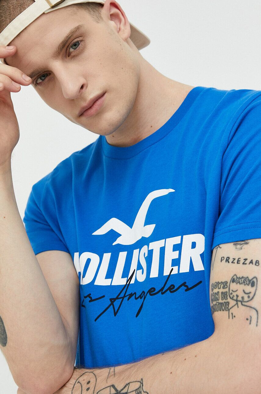 Hollister Co. Bombažna kratka majica - Pepit.si