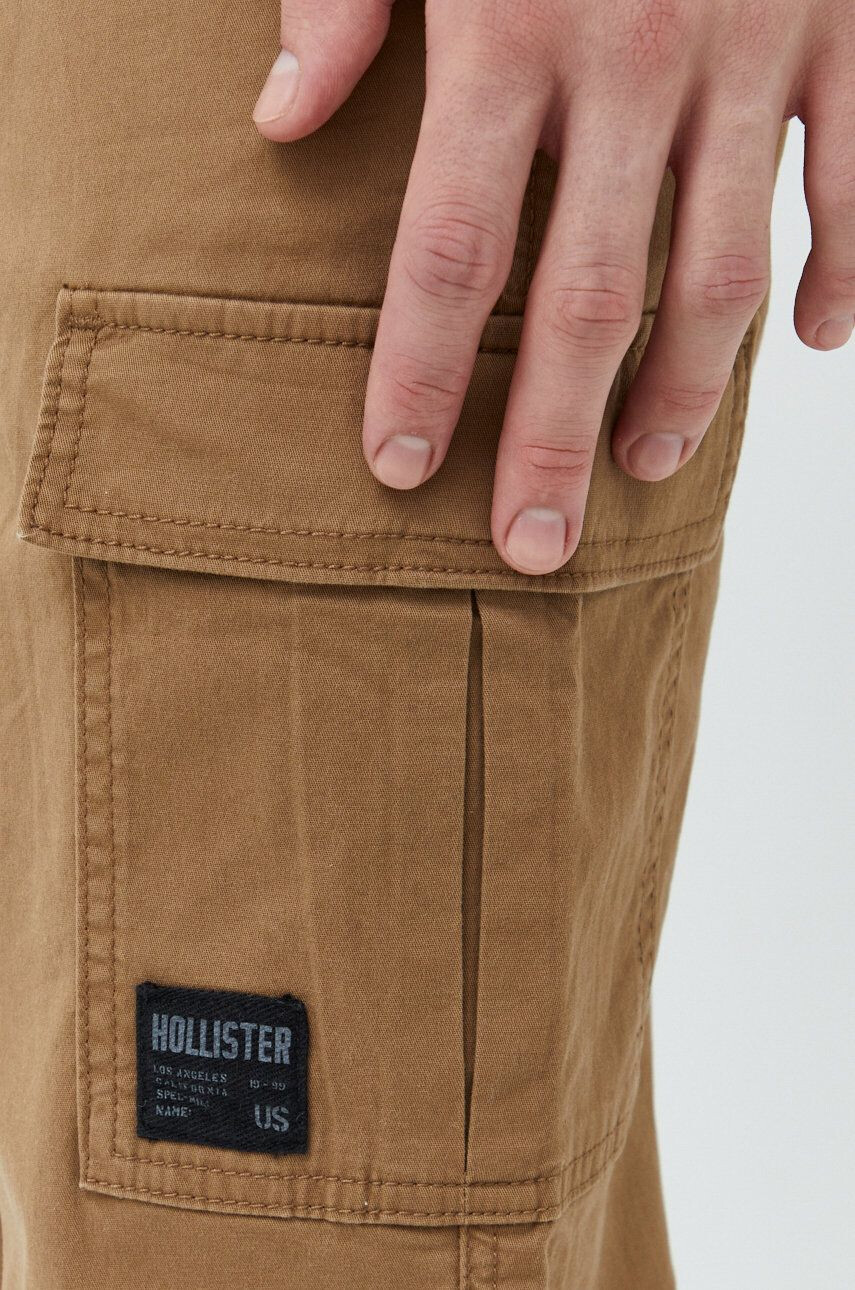 Hollister Co. Hlače moški rjava barva - Pepit.si