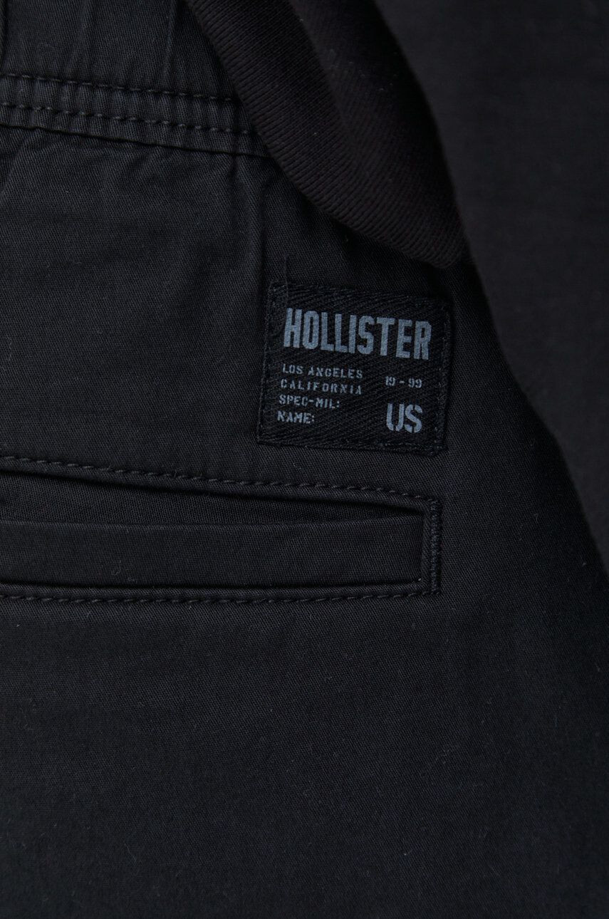 Hollister Co. Hlače moški črna barva - Pepit.si