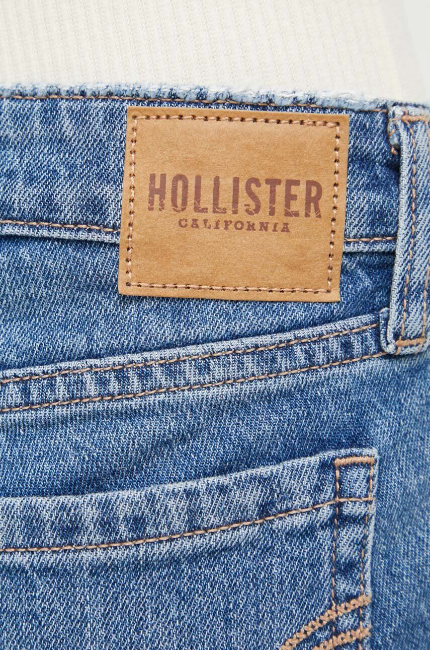 Hollister Co. Jeans kratke hlače ženski mornarsko modra barva - Pepit.si