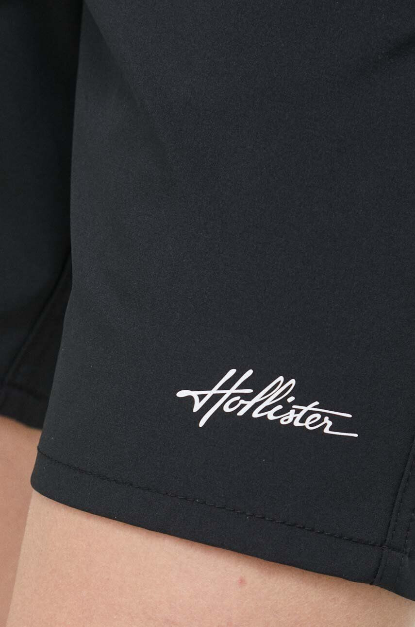 Hollister Co. Kopalne kratke hlače črna barva - Pepit.si