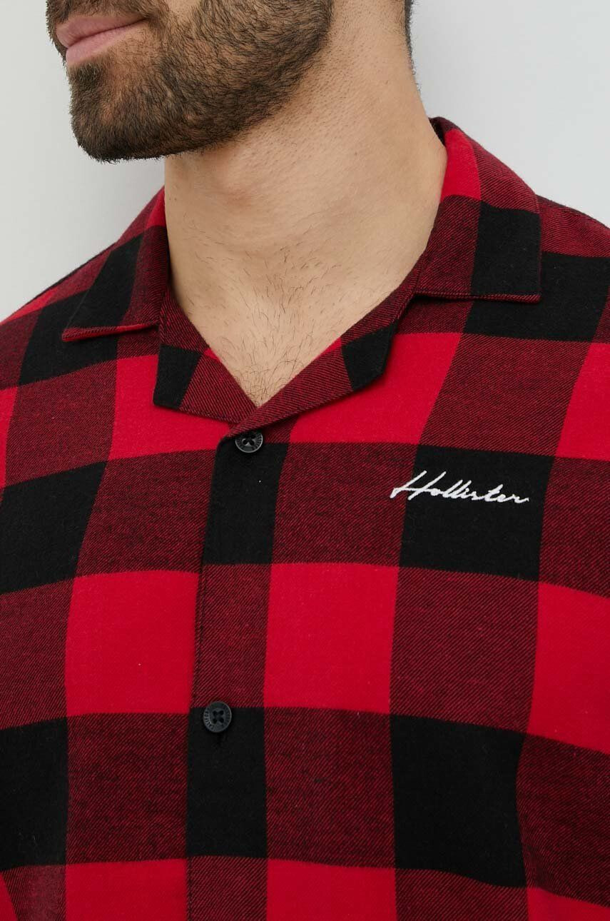 Hollister Co. Pižama moška rdeča barva - Pepit.si