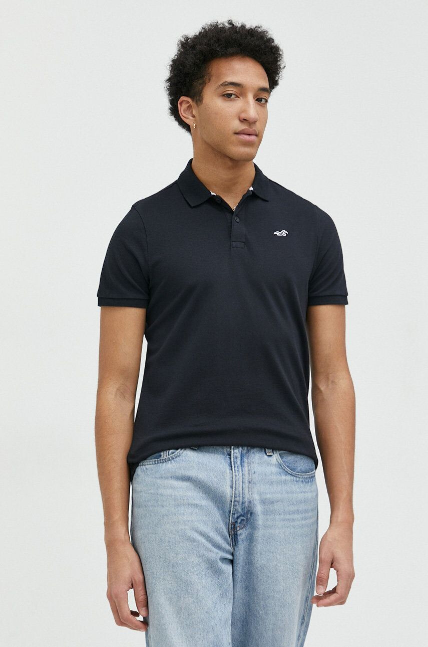 Hollister Co. Polo moški bela barva - Pepit.si