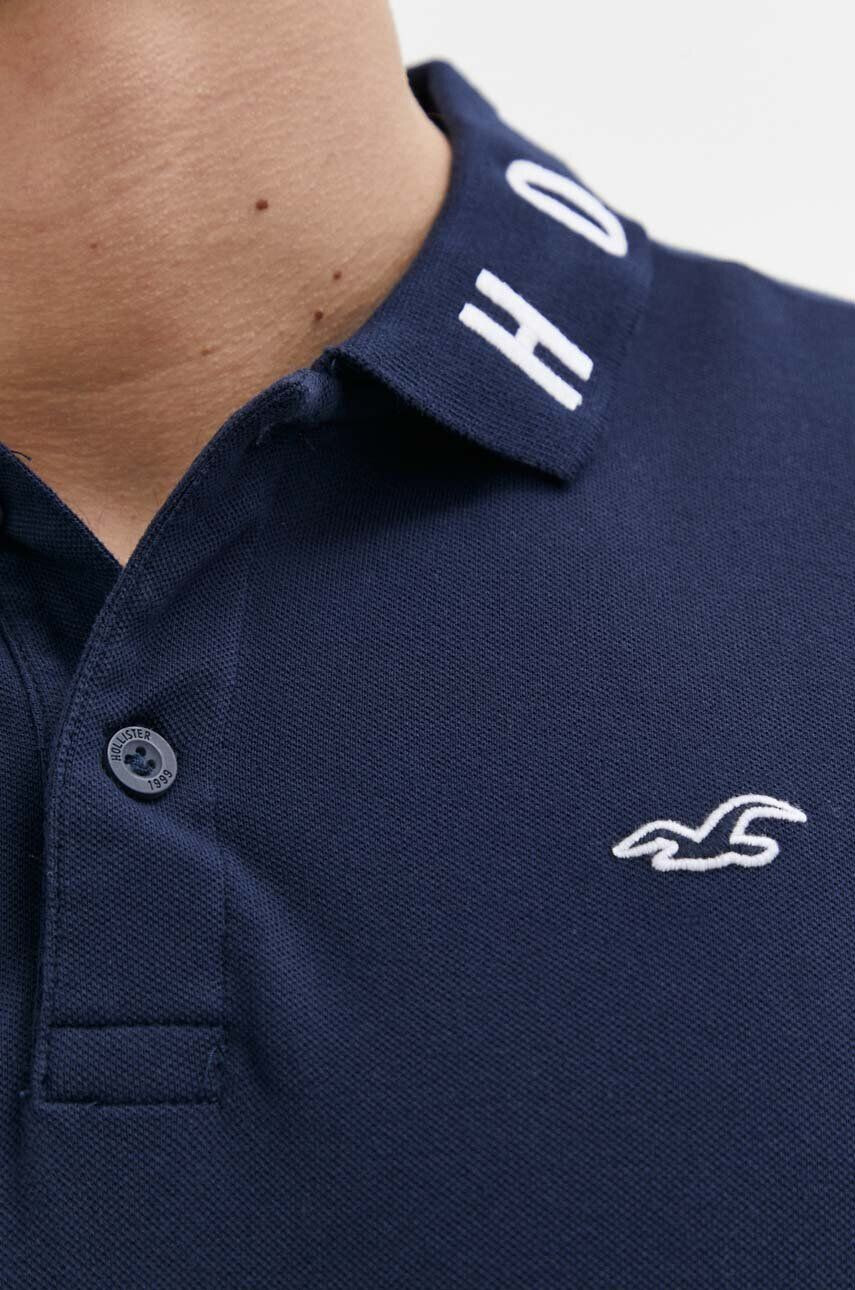 Hollister Co. Polo moški mornarsko modra barva - Pepit.si