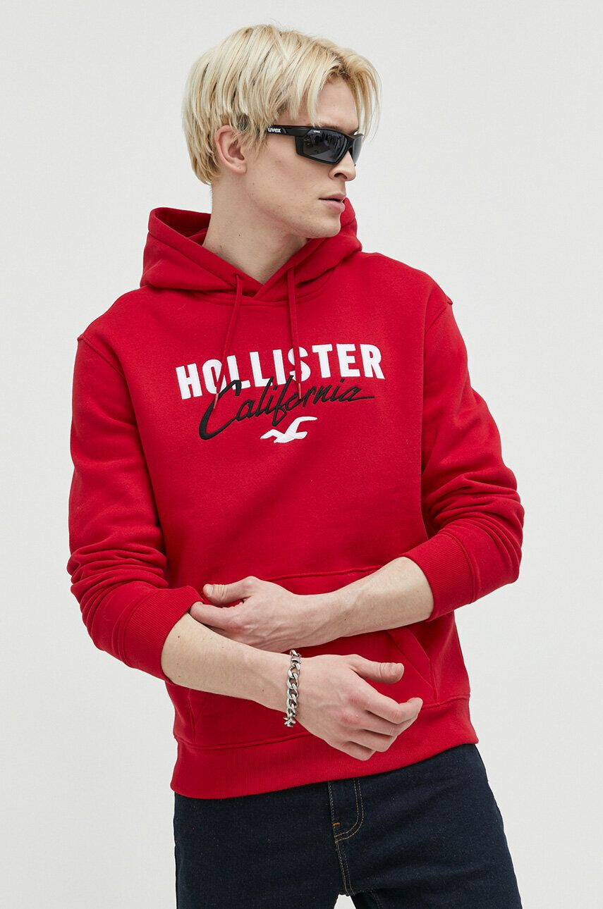 Hollister Co. Pulover ženska siva barva - Pepit.si