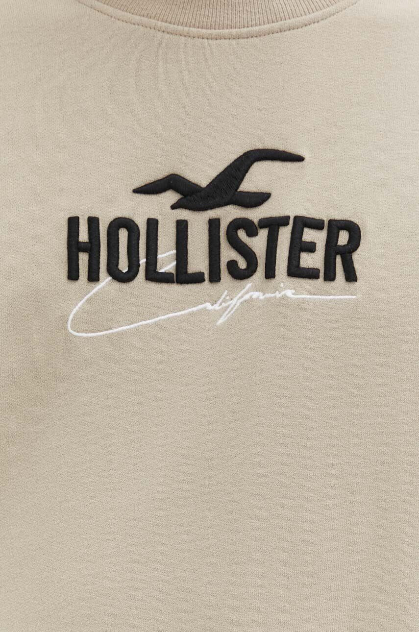 Hollister Co. Pulover moška bež barva - Pepit.si