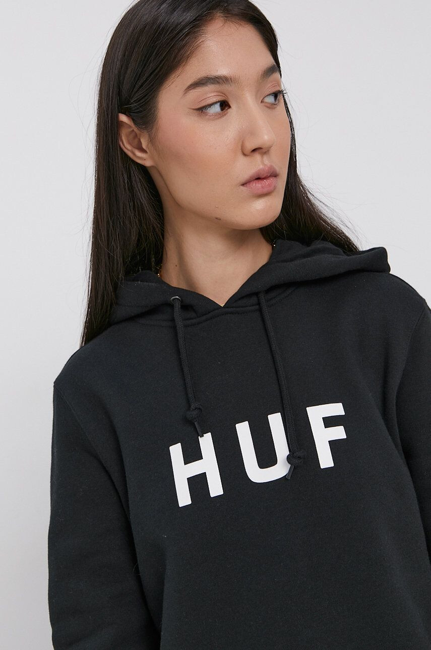 Huf Bluza črna barva - Pepit.si