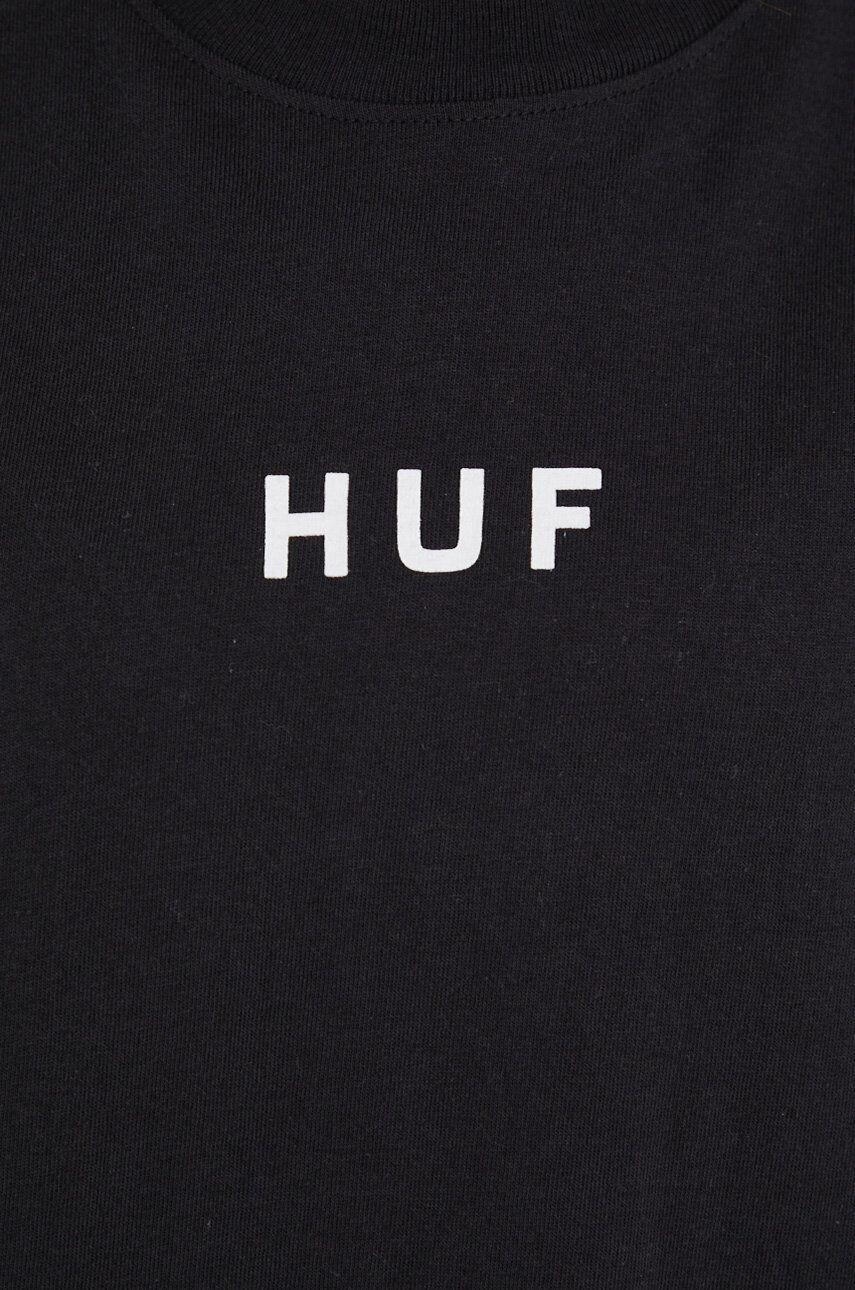 Huf Bombažen t-shirt črna barva - Pepit.si