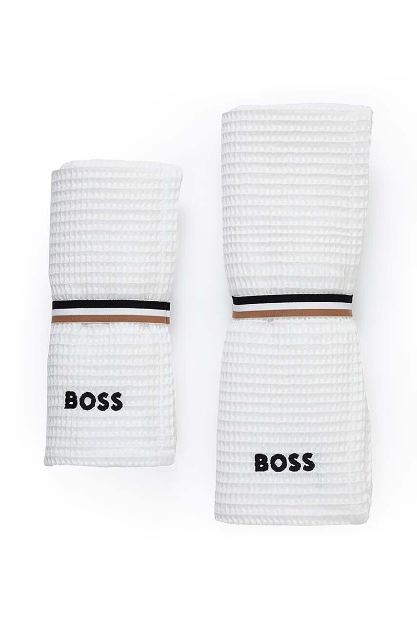 Hugo Boss Srednje velika bombažna brisača Waffle Handtowel - Pepit.si