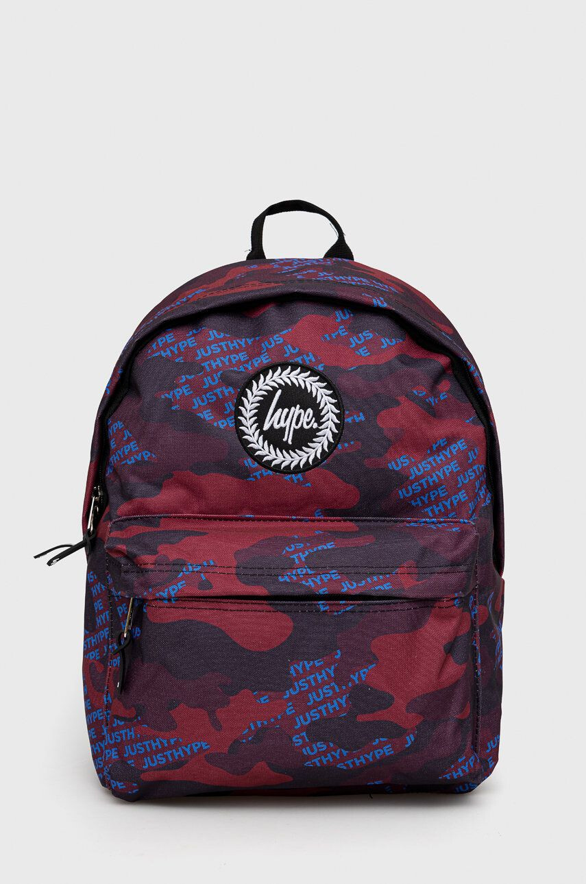 Hype Otroški nahrbtnik Burgundy & Blue Logo Camo Twlg-758 bordo barva - Pepit.si