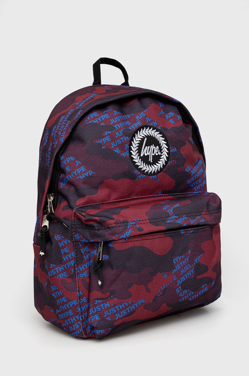 Hype Otroški nahrbtnik Burgundy & Blue Logo Camo Twlg-758 bordo barva - Pepit.si