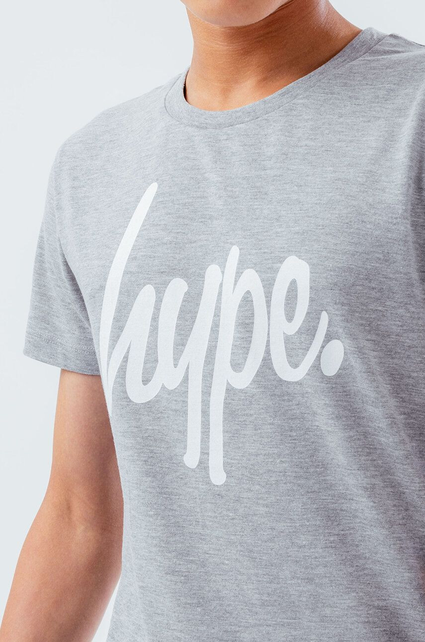 Hype Otroški t-shirt siva barva - Pepit.si