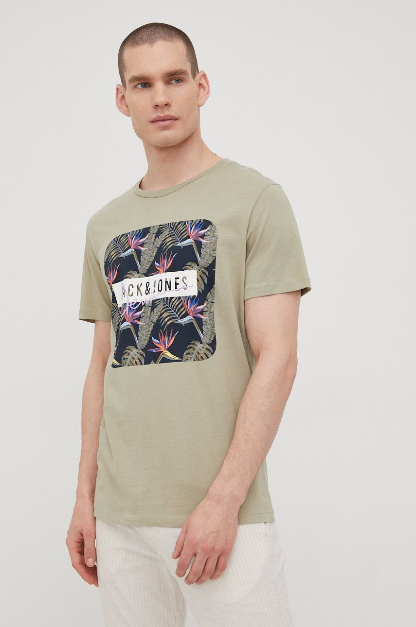 Jack & Jones Bombažen t-shirt - Pepit.si