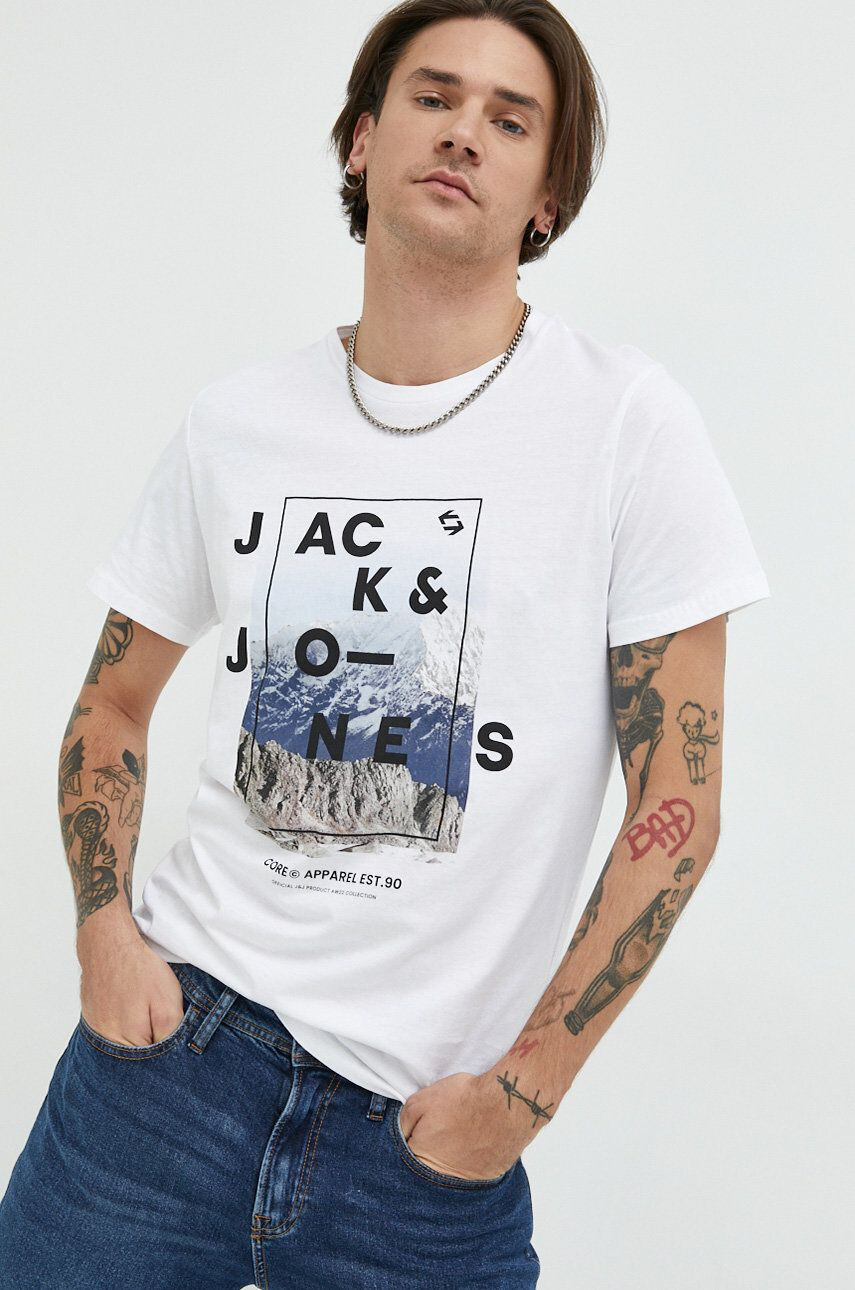 Jack & Jones bombažna kratka majica - Pepit.si