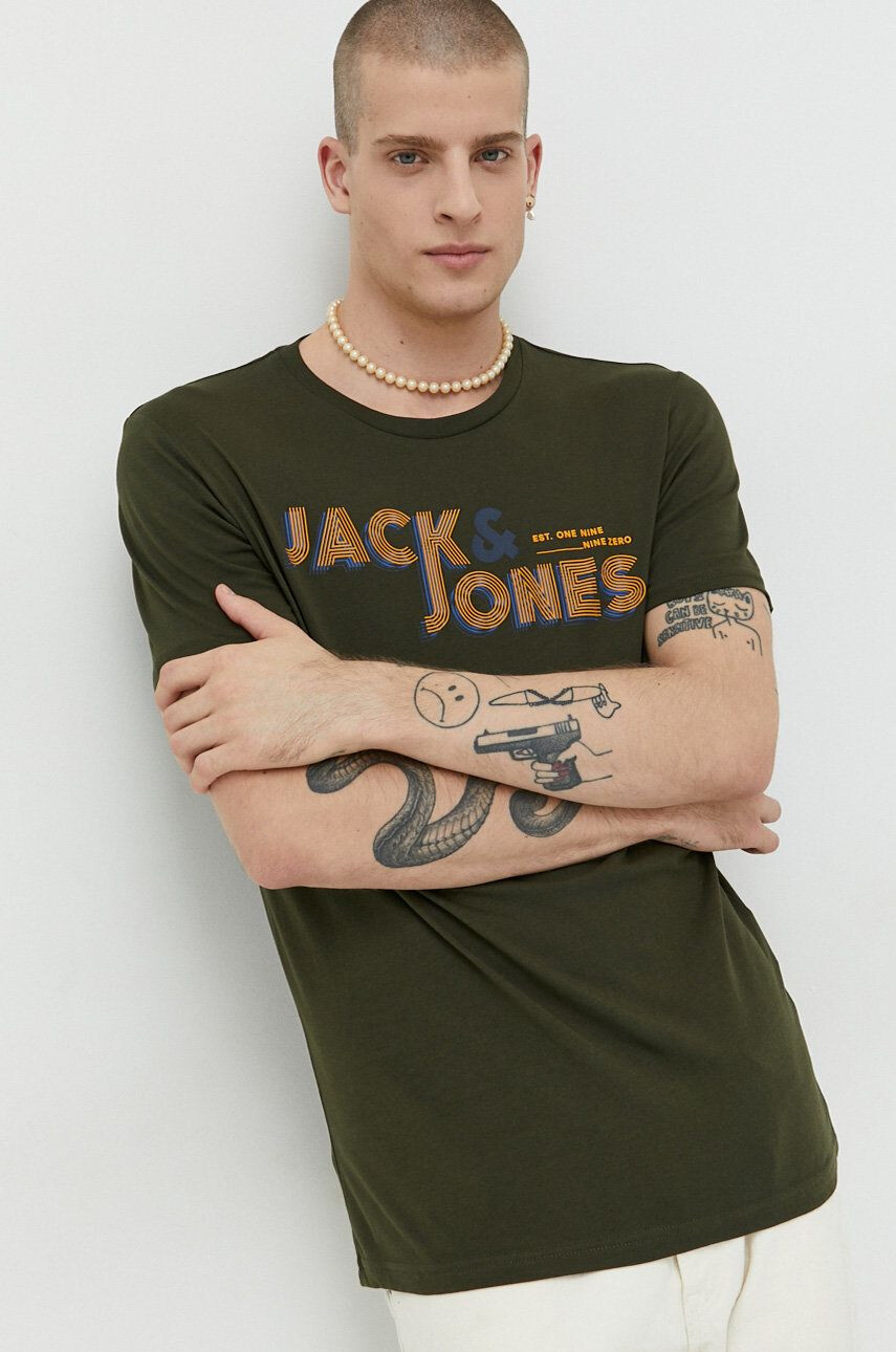 Jack & Jones Bombažna kratka majica - Pepit.si