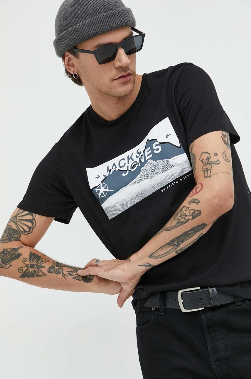 Jack & Jones bombažna kratka majica - Pepit.si