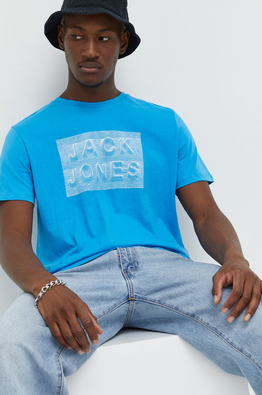 Jack & Jones Bombažna kratka majica - Pepit.si