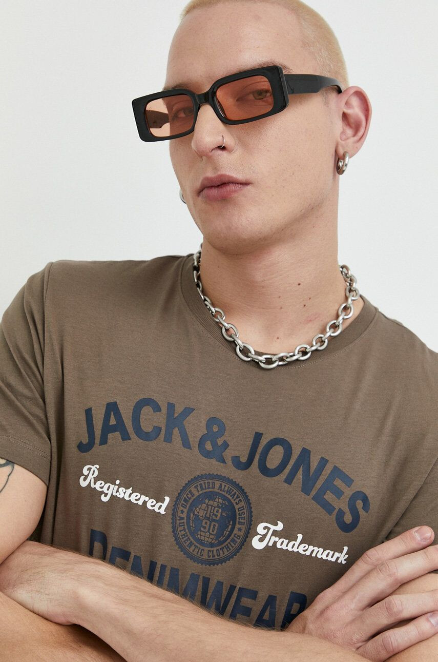 Jack & Jones Bombažna kratka majica JJELOGO - Pepit.si