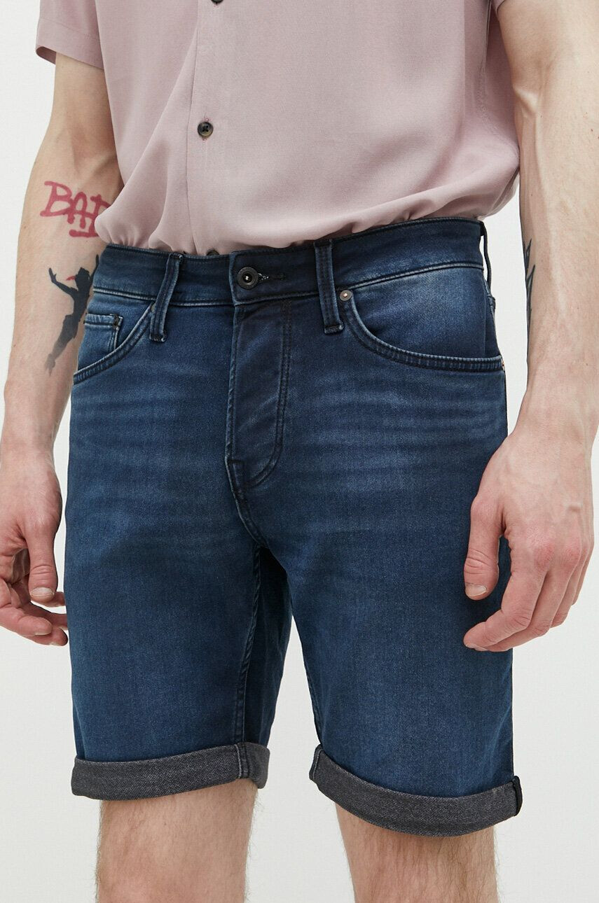 Jack & Jones Jeans kratke hlače JJIRICK moške mornarsko modra barva 12223678 - Pepit.si