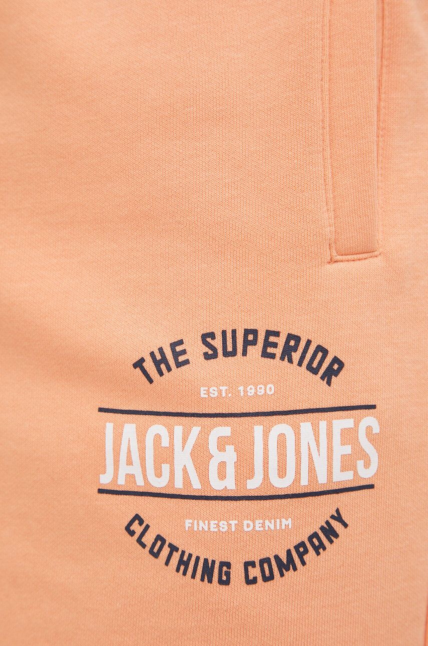 Jack & Jones Kratke hlače moške oranžna barva - Pepit.si