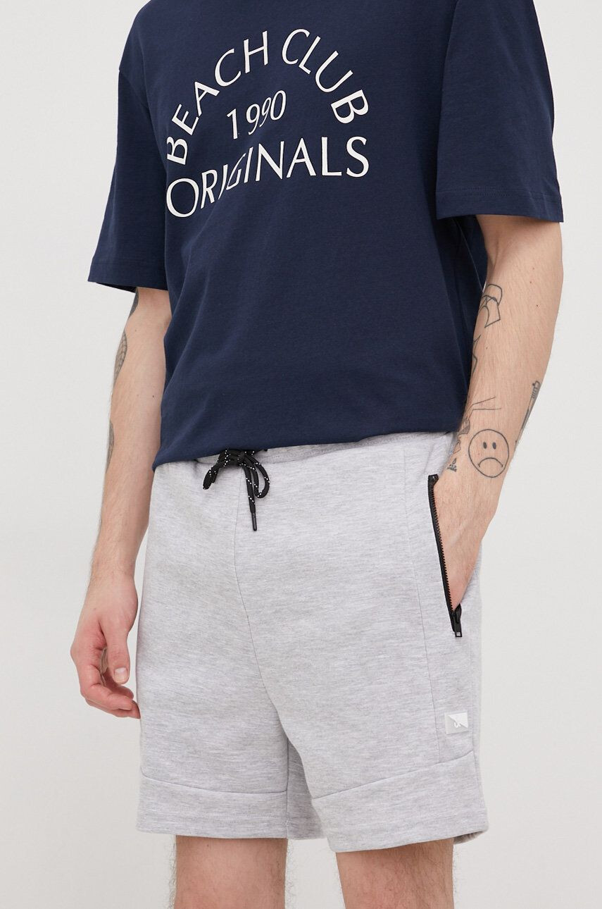 Jack & Jones Kratke hlače moške siva barva - Pepit.si