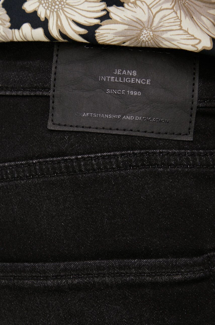 Jack & Jones Kratke hlače iz jeansa moško črna barva - Pepit.si