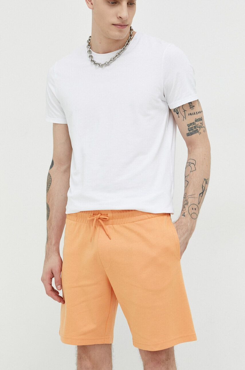 Jack & Jones Kratke hlače JPSTNEWBASIC moške oranžna barva 12224021 - Pepit.si