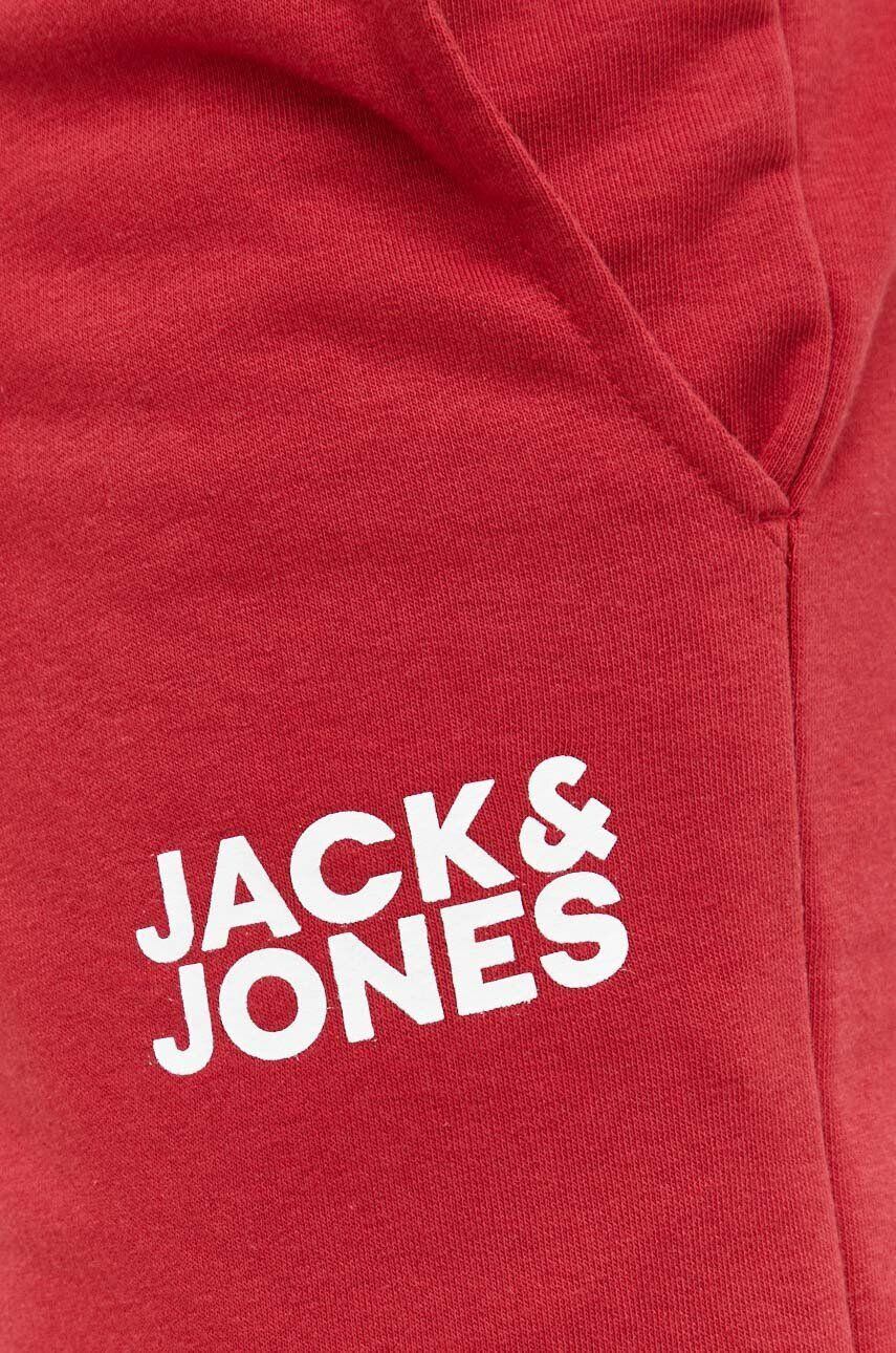 Jack & Jones Kratke hlače JPSTNEWSOFT moške rdeča barva 12228920 - Pepit.si