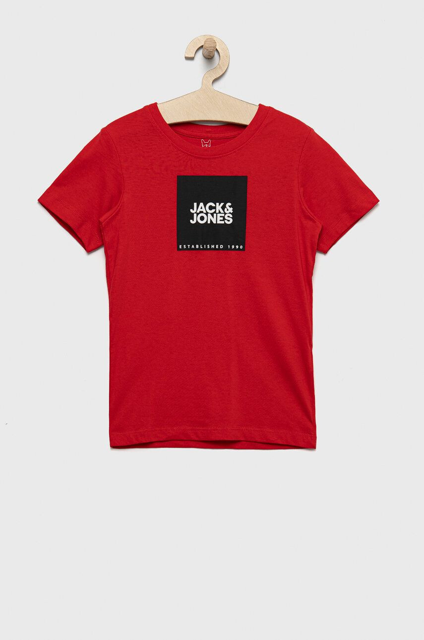 Jack & Jones Otroška bombažna kratka majica - Pepit.si