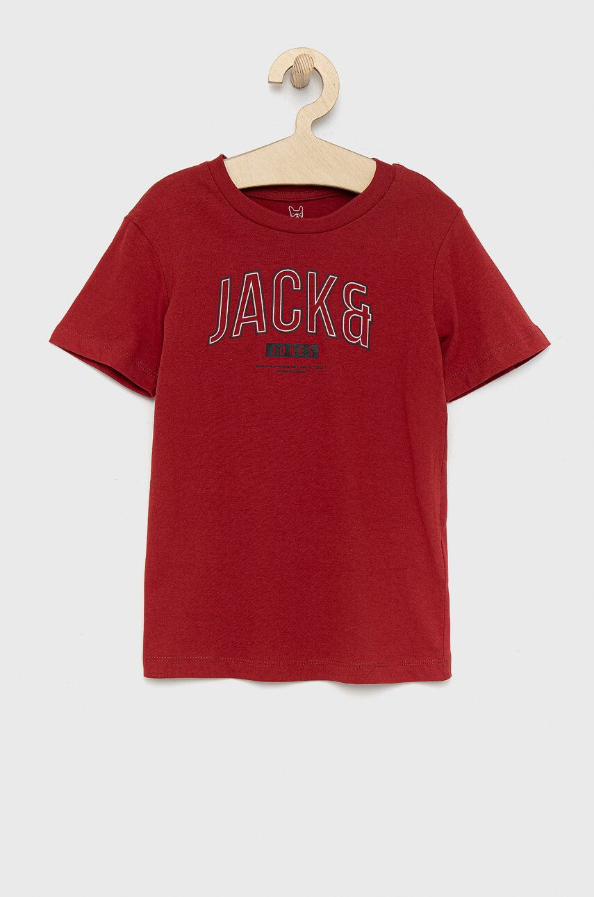 Jack & Jones Otroška bombažna kratka majica - Pepit.si