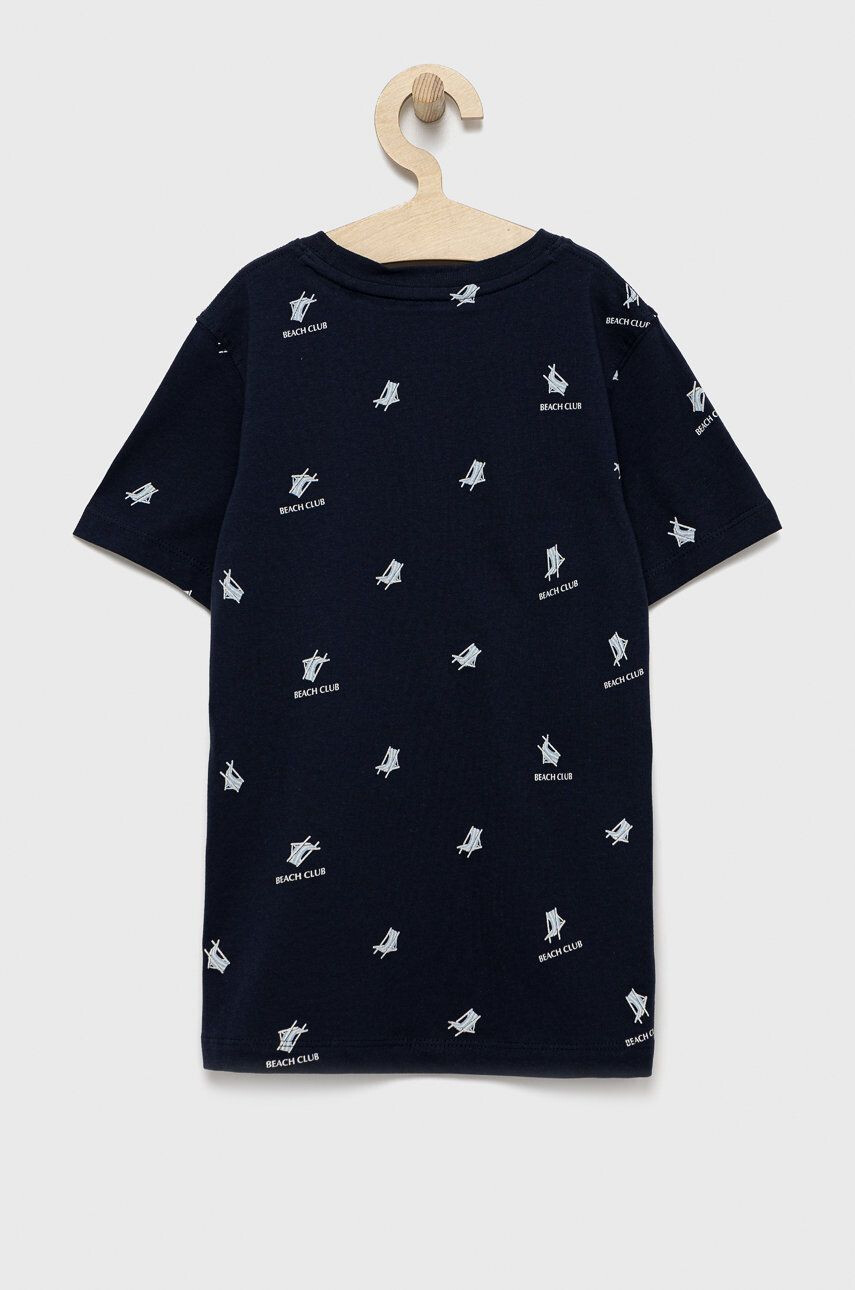 Jack & Jones Otroški bombažen t-shirt mornarsko modra barva - Pepit.si