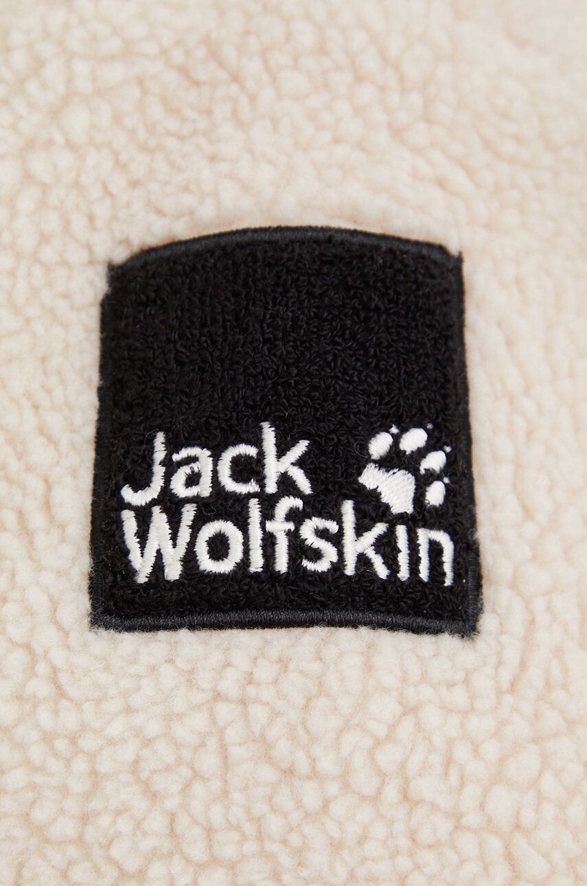 Jack Wolfskin Pulover ženska bež barva - Pepit.si