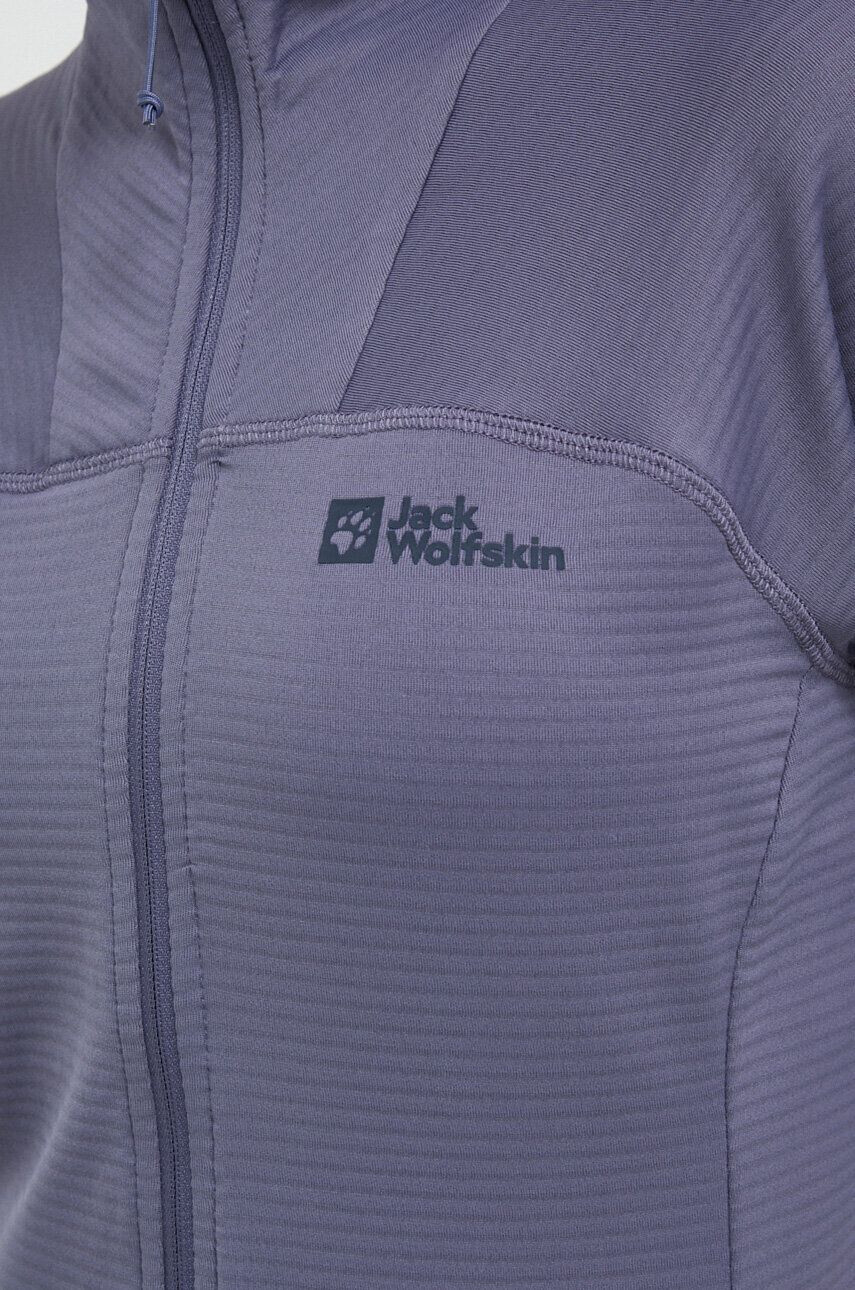 Jack Wolfskin Športni pulover Prelight Fz siva barva - Pepit.si