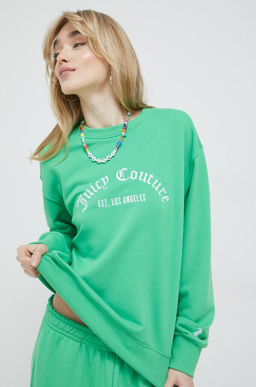 Juicy Couture Pulover ženska zelena barva - Pepit.si